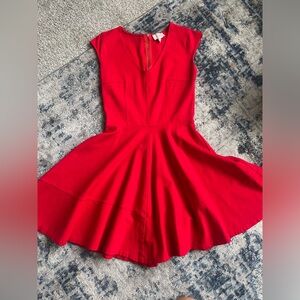 Cute red fit & flare dress